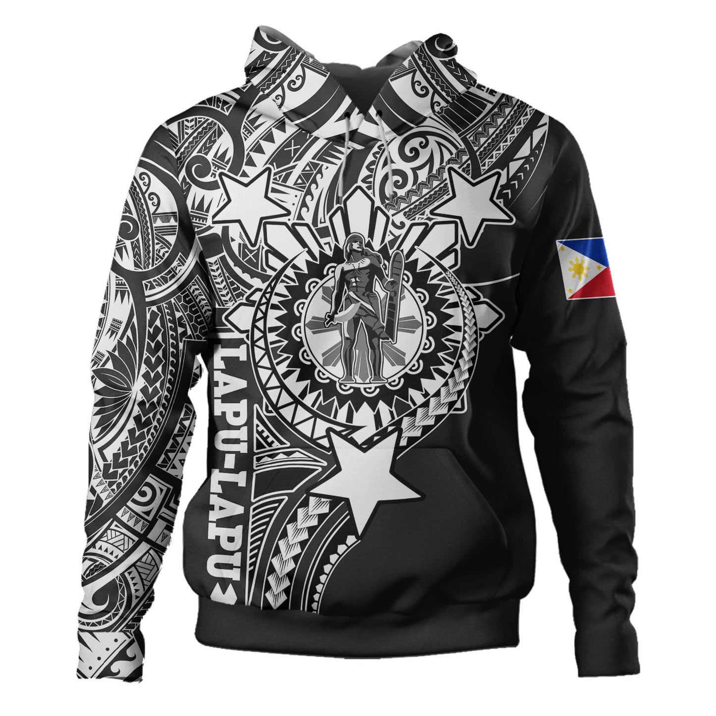 Philippines Custom Hoodie - Lapu-Lapu The King Of Cebu Tribal Black Style
