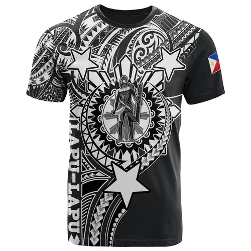 Philippines Custom T-Shirt - Lapu-Lapu The King Of Cebu Tribal Black Style