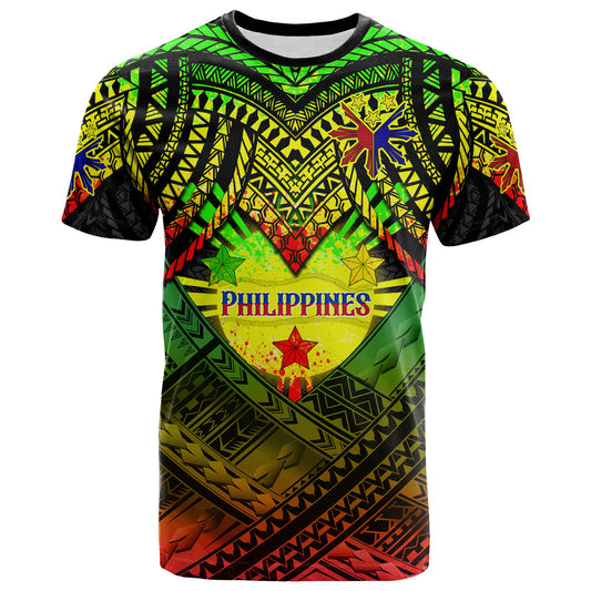 Philippines T-Shirt - Custom Hope Begins In Your Home Reggae Style