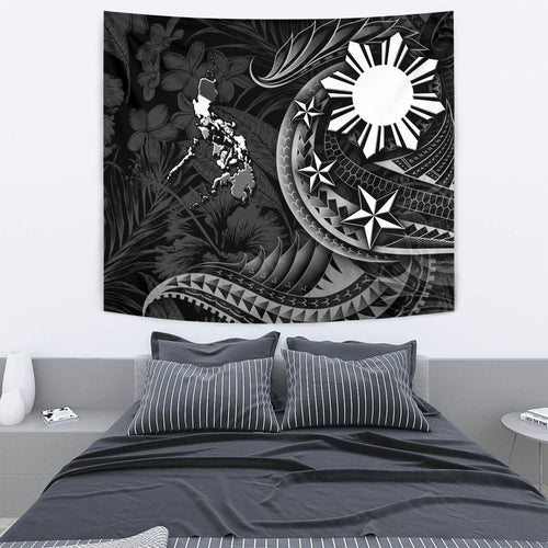 Philippines Filipinos Tapestry Philippines Sun Tribal Patterns Tropical Flowers Curve Style