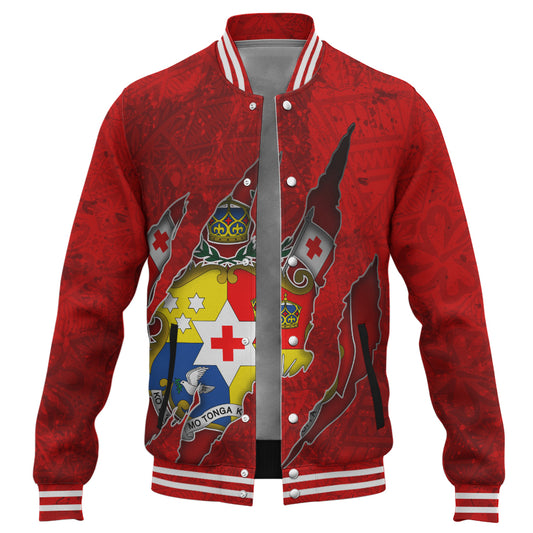 Tonga Baseball Jacket Coat Of Amrs Scratches Cracks Style