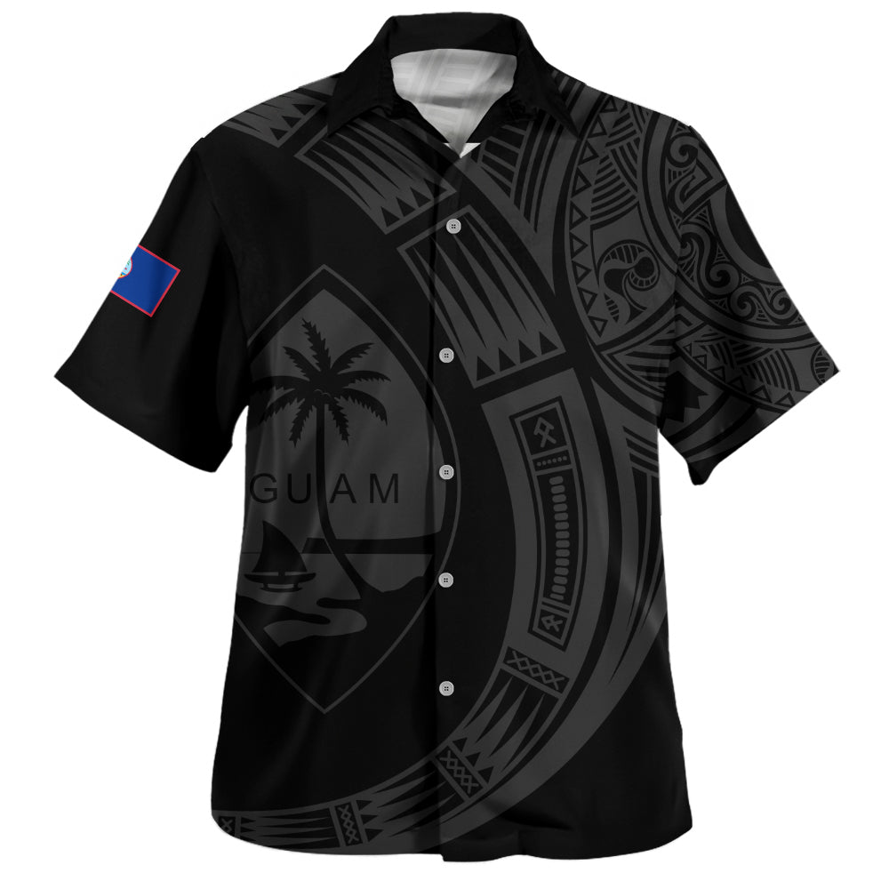 Guam Hawaiian Shirt Polynesia Tribal Spirits Of Guam Seal