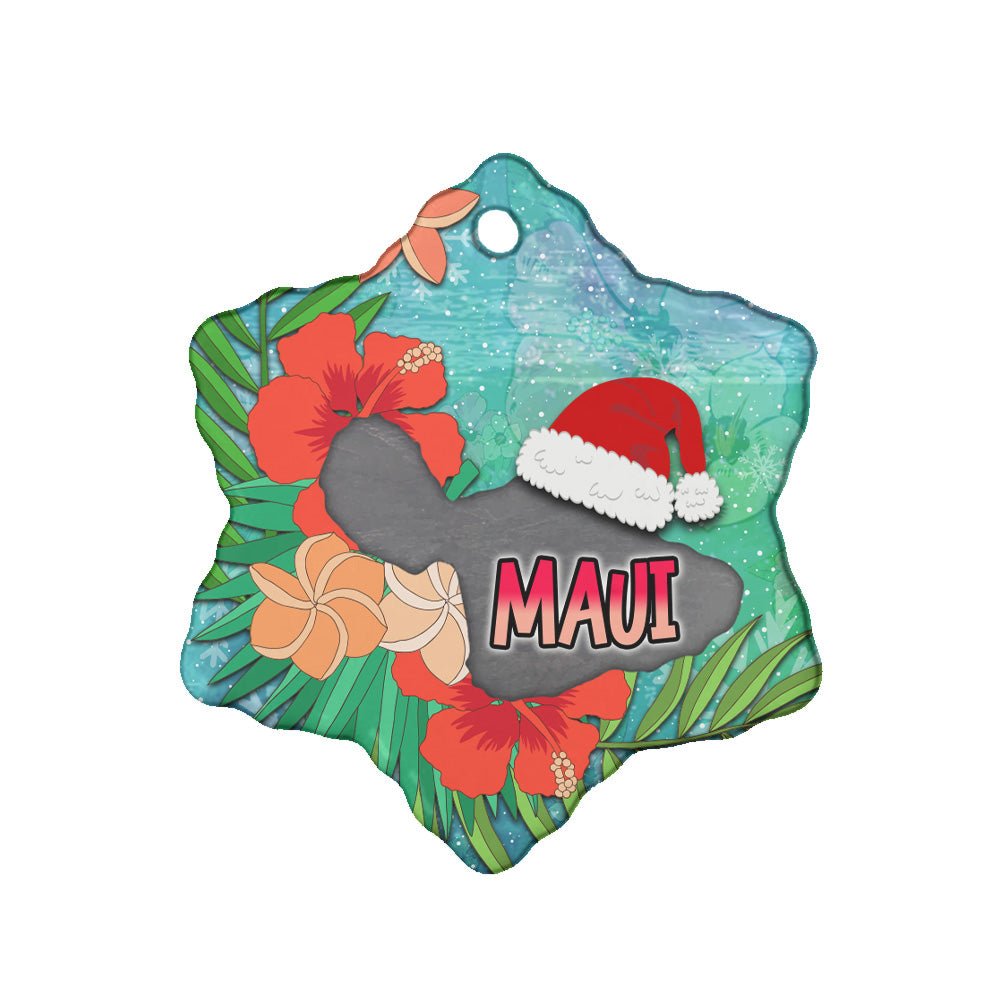 Hawaii Ceramic Ornament Christmas Maui Island