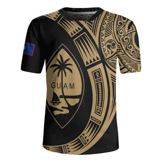 Guam Rugby Jersey Polynesia Tribal Spirits Of Guam Seal