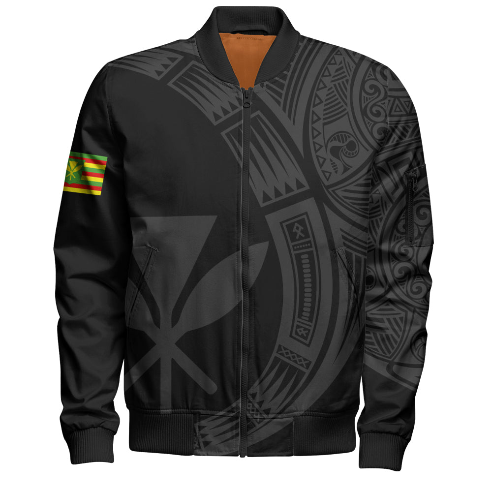 Hawaii Bomber Jacket Polynesia Tribal Spirits Of Kanaka Seal