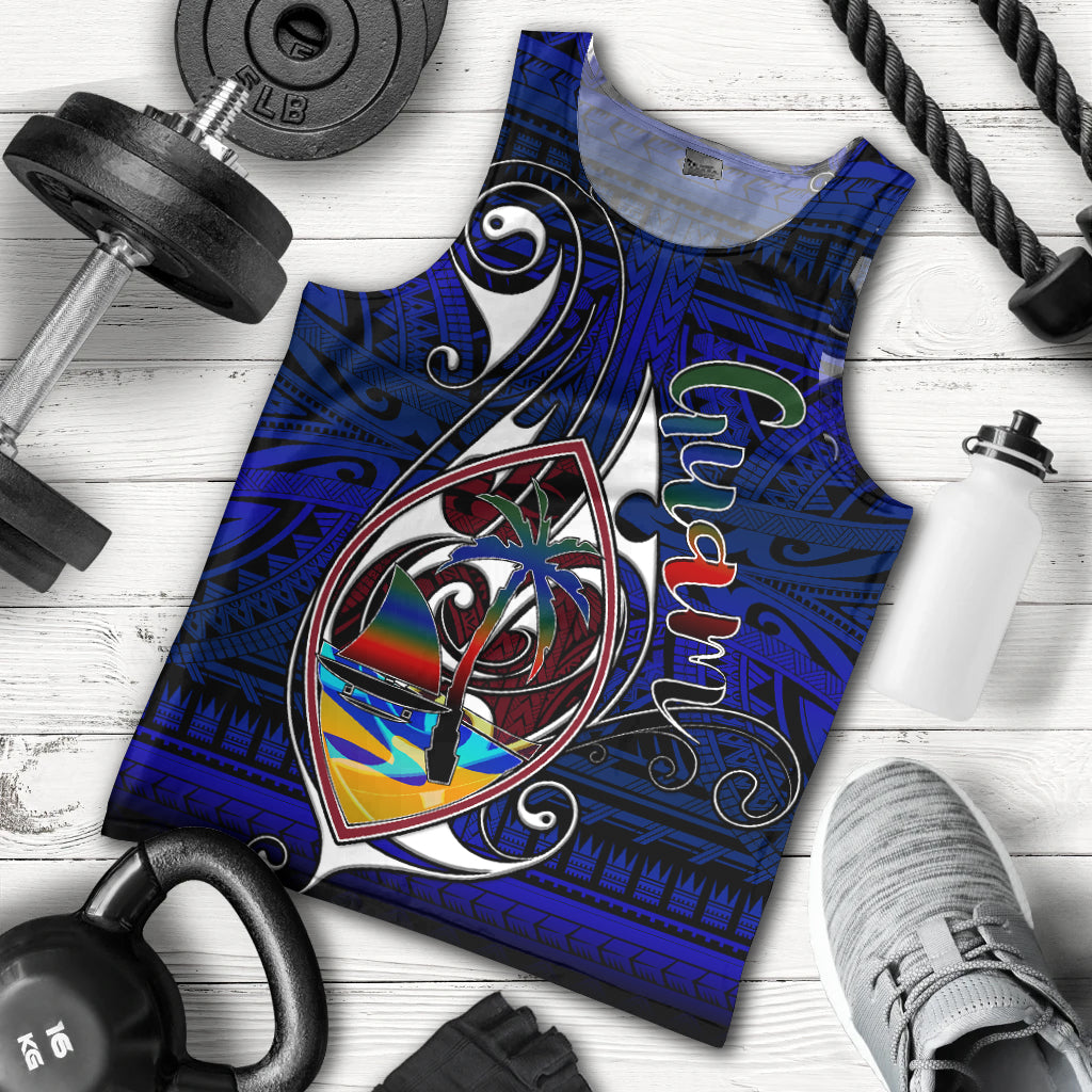 Guam Men Tank Top - Guam Independence Day With Hook Polynesian Patterns