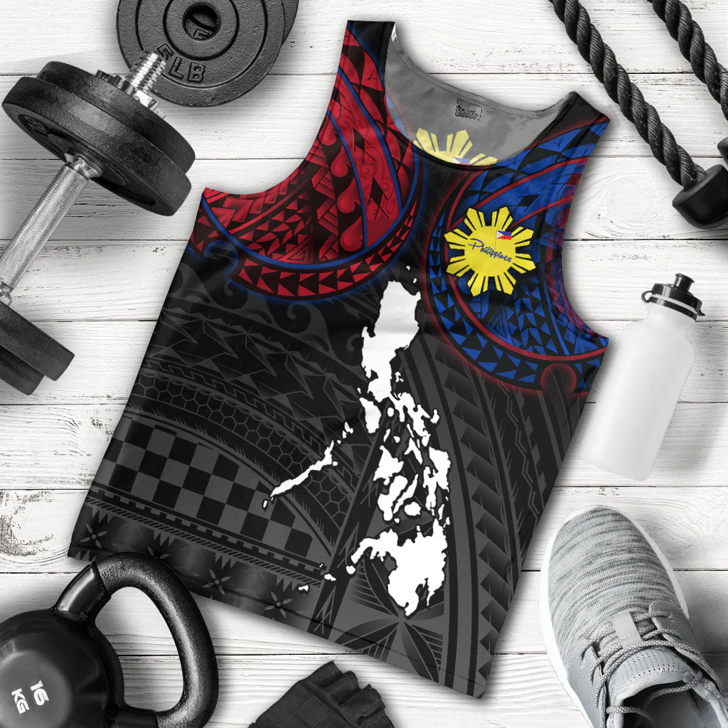 Philippines Tank Top - Philippines Half Sleeve Tattoo Patterns Style