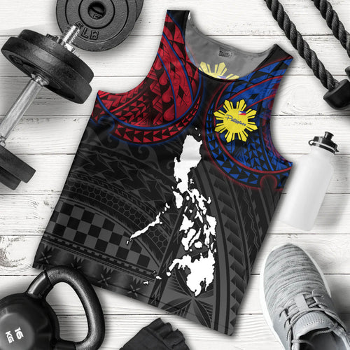 Philippines Tank Top - Philippines Half Sleeve Tattoo Patterns Style