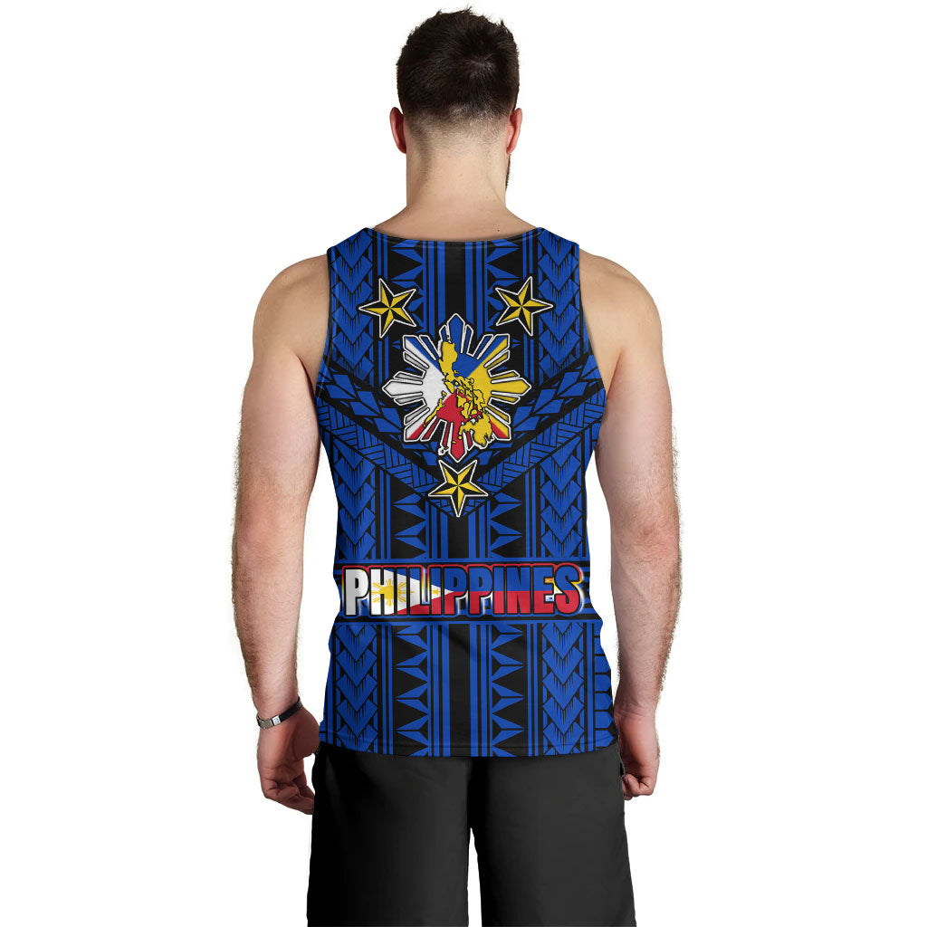 Philippines Tank Top - Filipino Sun And Stars Tribal Tattoo Patterns Style