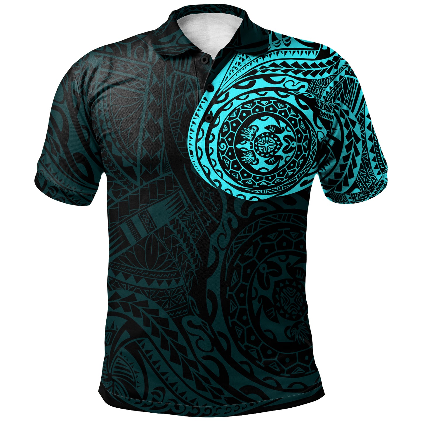 Polynesian Tattoo Style Polo Shirt Version 2.0