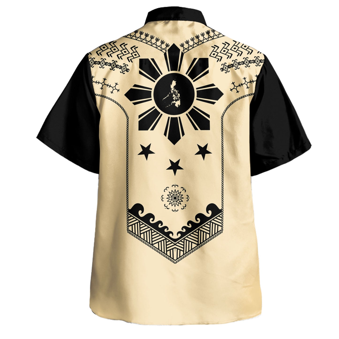 Philippines Filipinos Hawaiian Shirt Sun Tattoo Motifs Designs