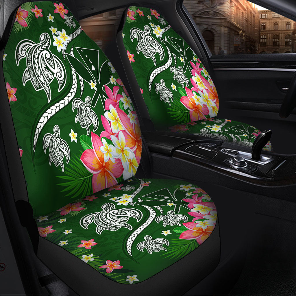 Hawaii Car Seat Covers Aloha Island Turtle Plumeria Flower Tropical Fabric