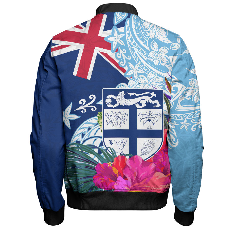 Fiji Bomber Jacket Flag Tribal Tropical Style