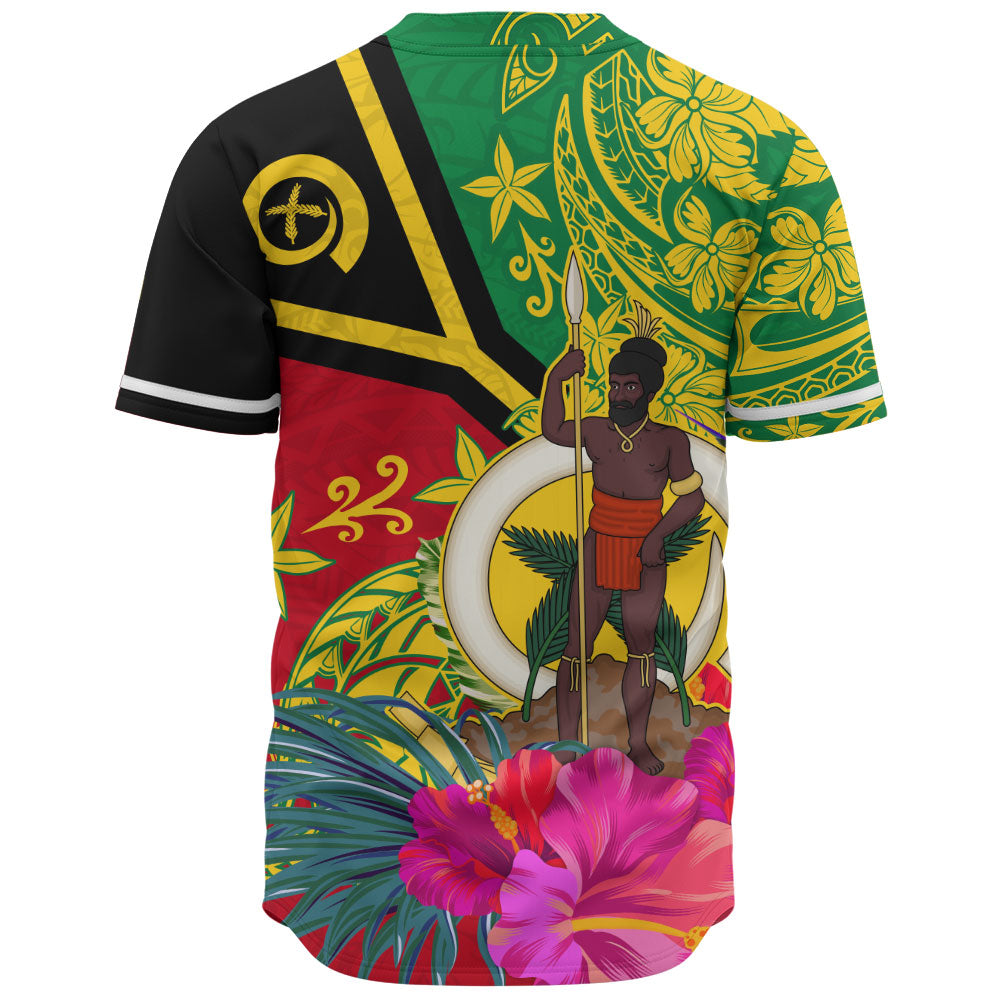Vanuatu Baseball Shirt Flag Tribal Tropical Style