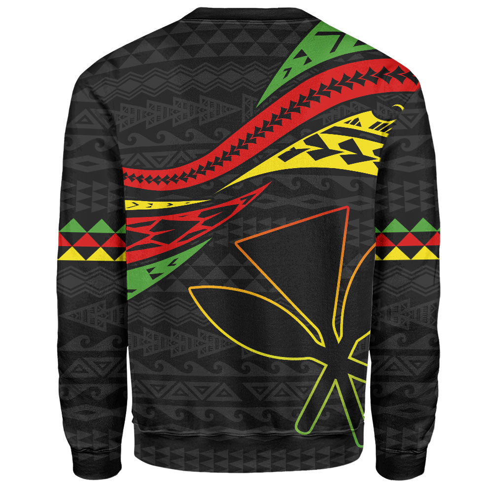 Hawaii Sweatshirt Polynesian Tribal Tattoo Ethnic Design