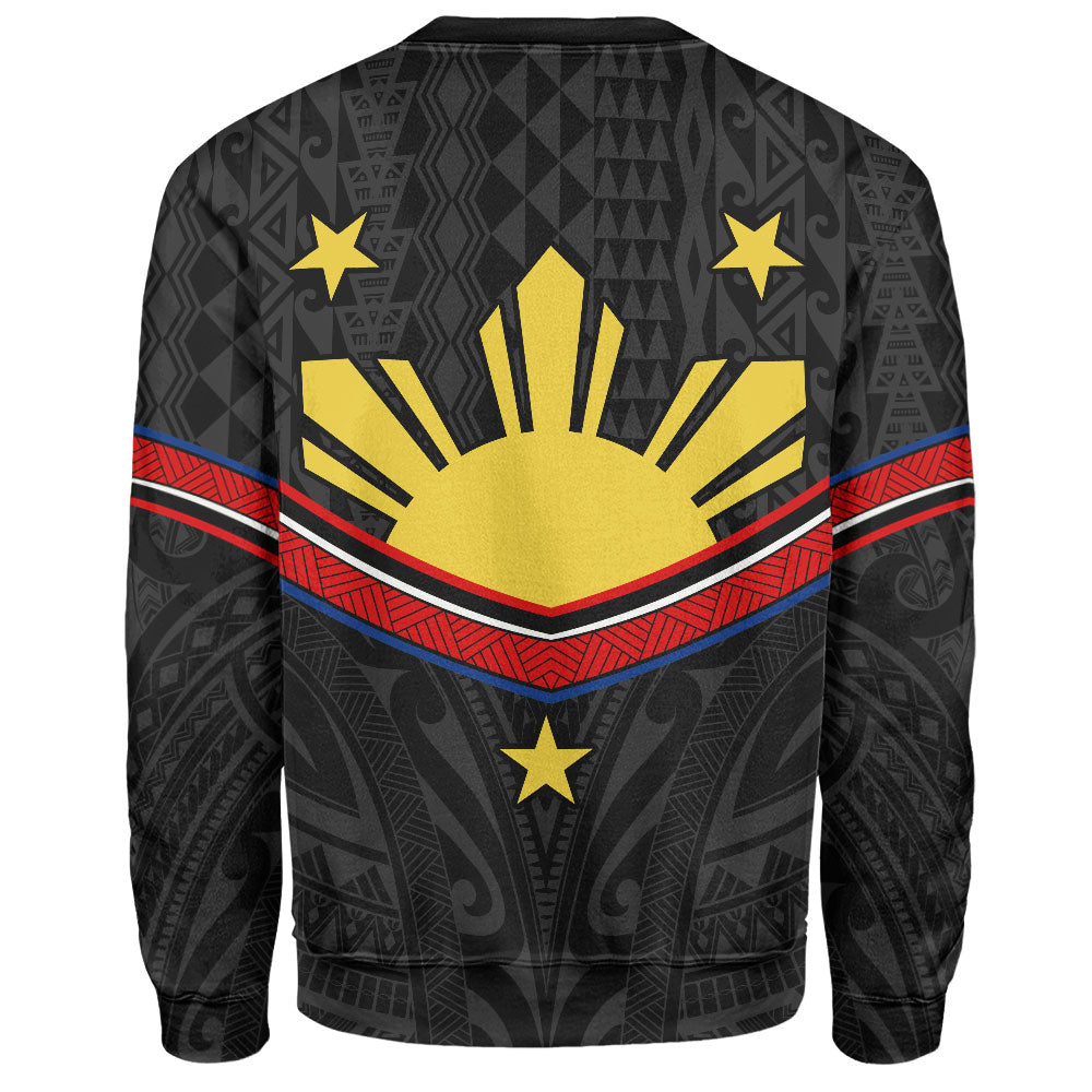 Philippines Filipinos Sweatshirt Polynesian Inspired Tribal Tattoo