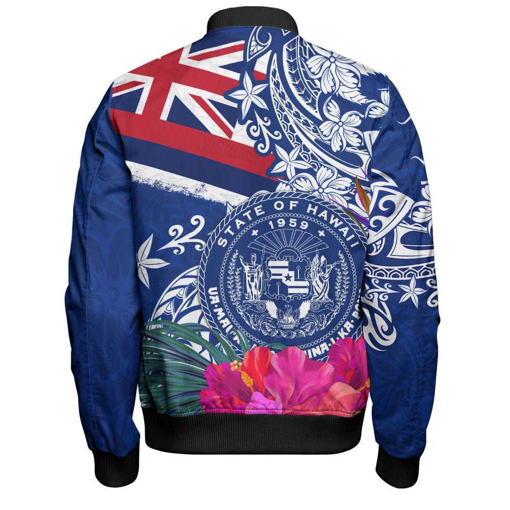 Hawaii Bomber Jacket Flag Tribal Tropical Style