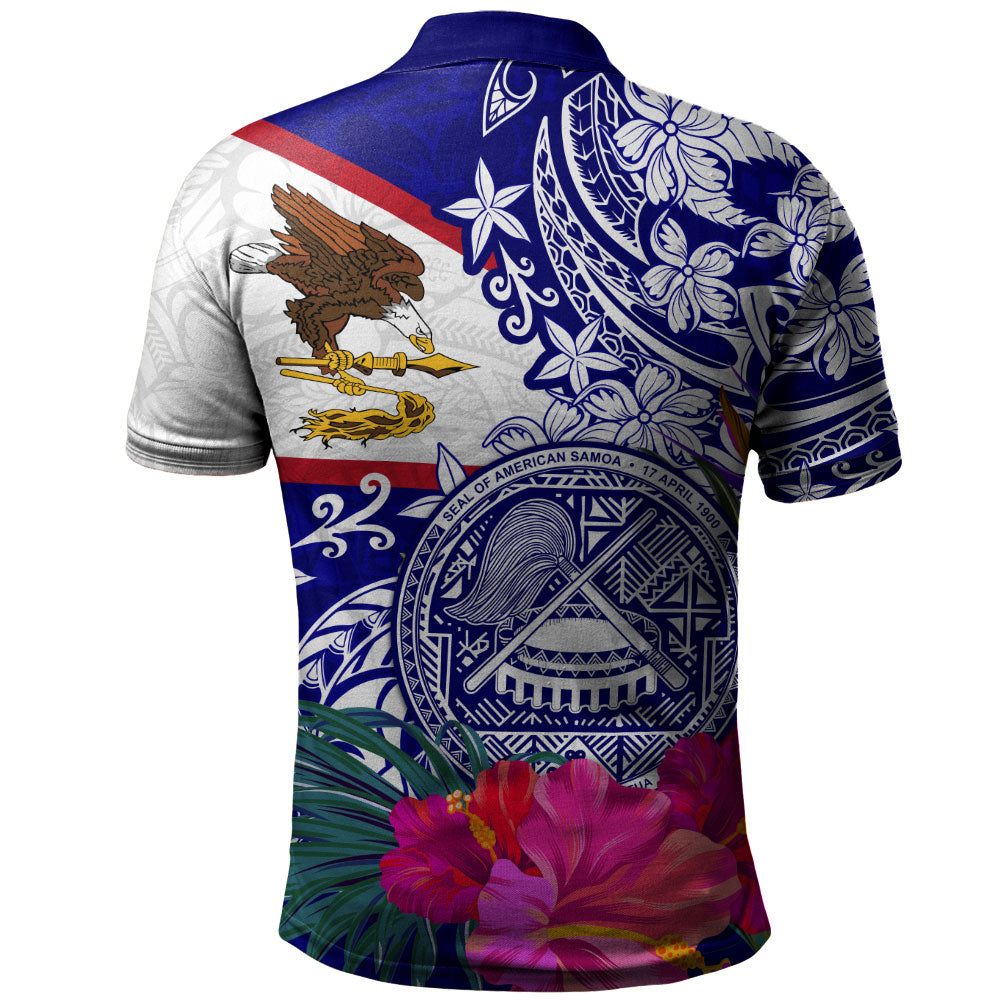 American Samoa Polo Shirt Flag Tribal Tropical Style