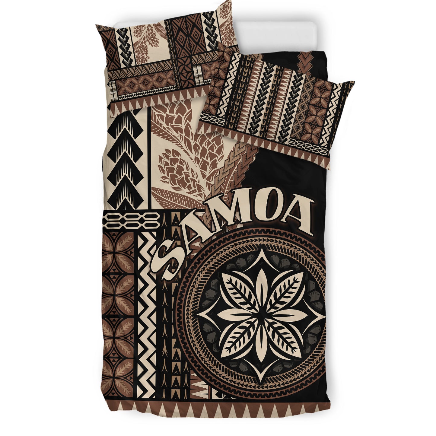 Samoa Bedding Set Samoan Siapo Motif Classic Style