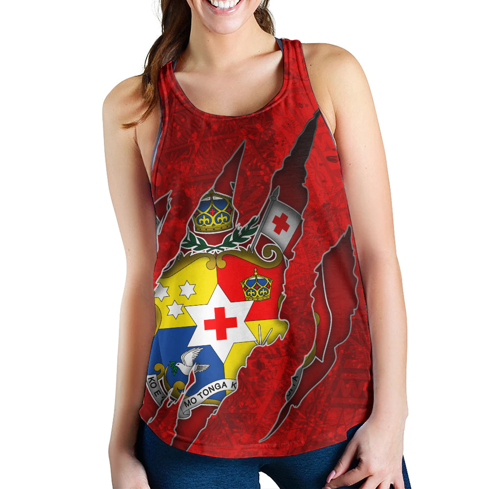 Tonga Women Tank Coat Of Amrs Scratches Cracks Style