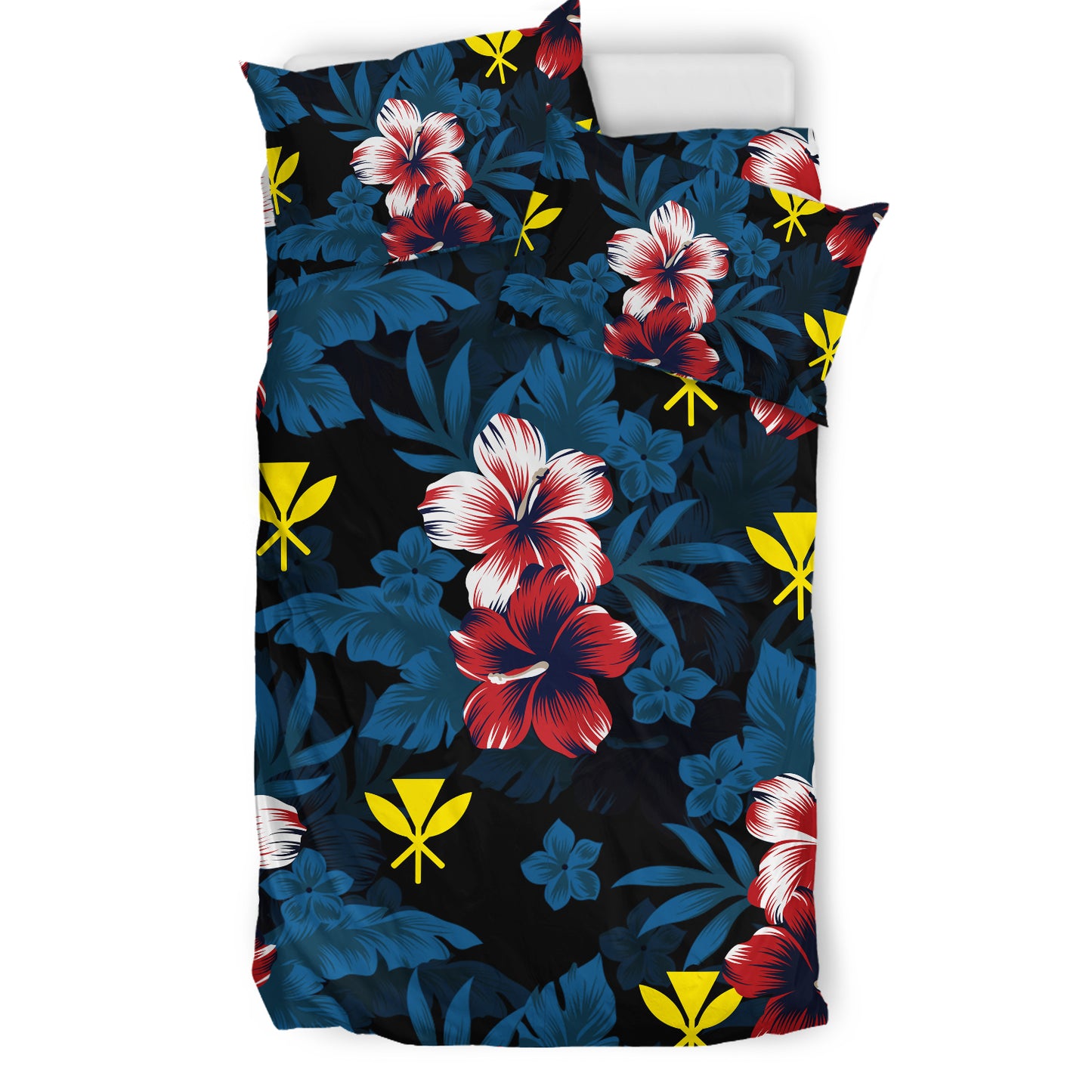 Hawaii Bedding Set Kanaka Islands Pattern Floral