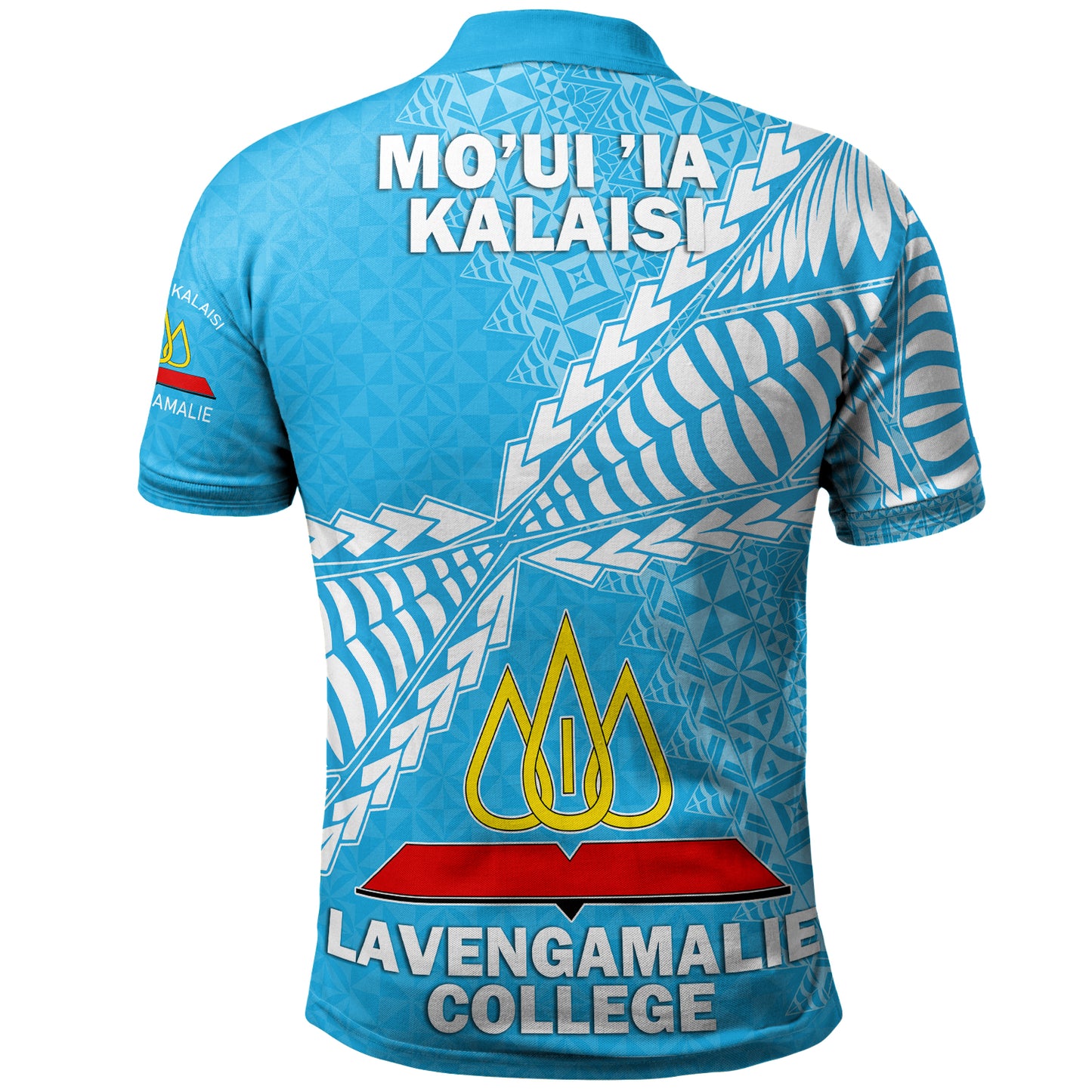 Tonga Custom Personalised Polo Shirt - Lavengamalie College Tongan Pattern