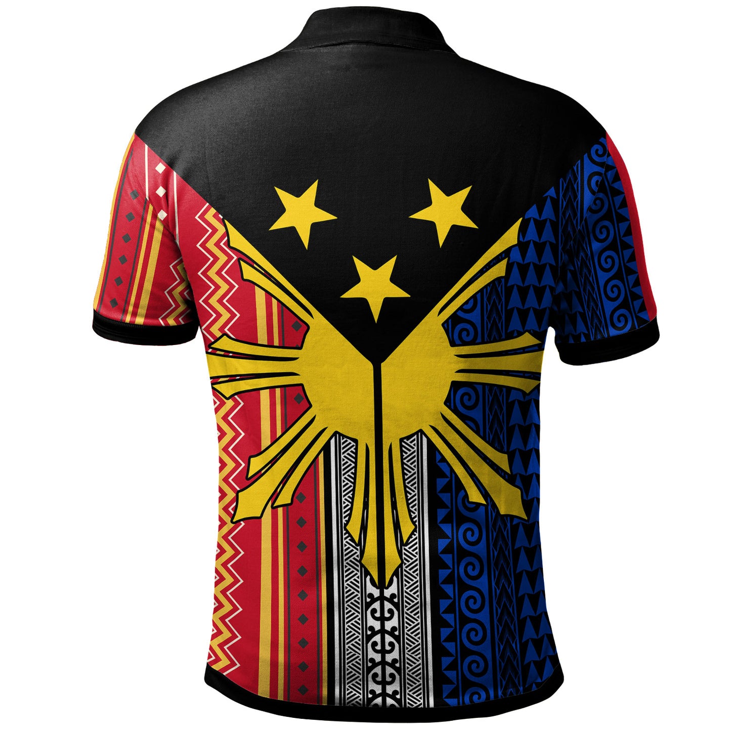 Philippines Igorot Tribal Inspiration Polo Shirt - Philippines Sun Star