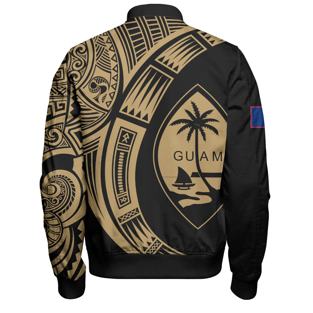 Guam Bomber Jacket Polynesia Tribal Spirits Of Guam Seal
