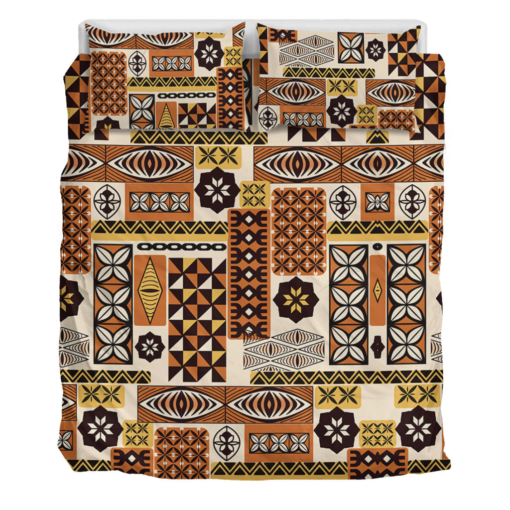 Tonga Bedding Set Ngatu Tapa Pattern