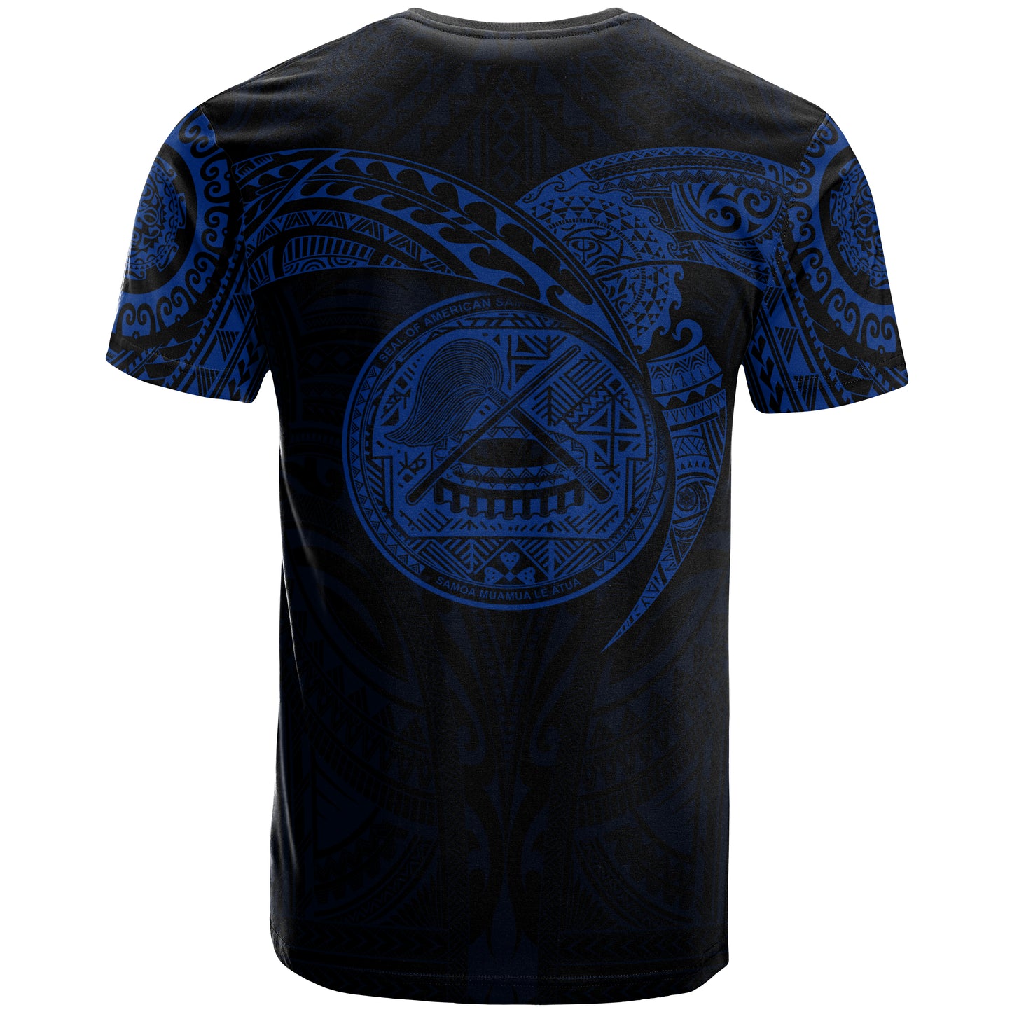 American Samoa Polynesian T-Shirt - Full Color Heart Shield