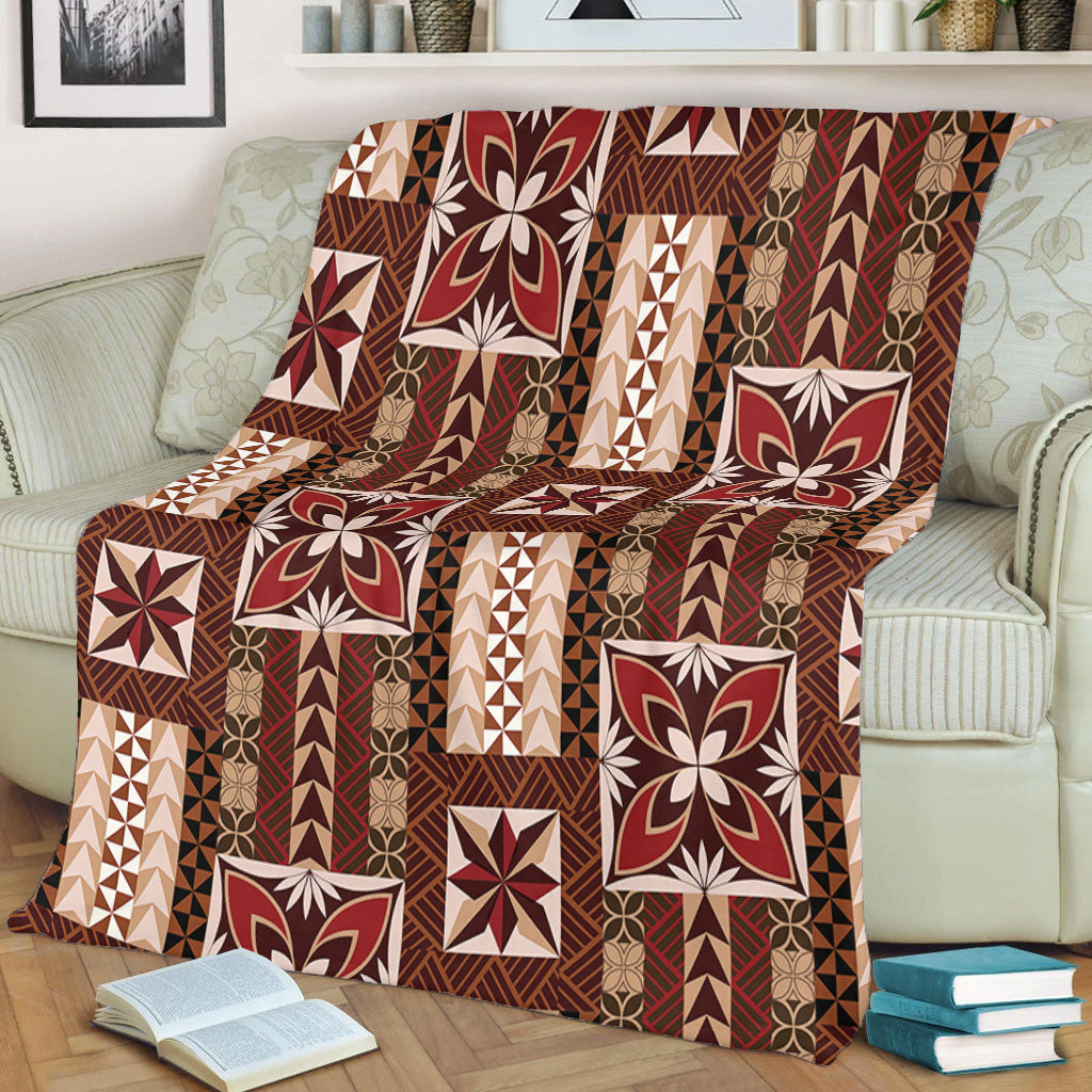 Samoa Premium Blanket Siapo Pattern Print