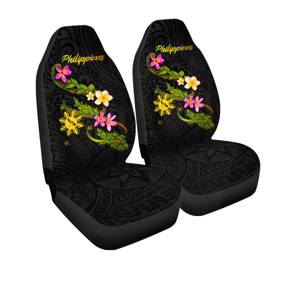 Philippines Filipinos Car Seat Covers Philippines Sun And Map Plumeria Tribal