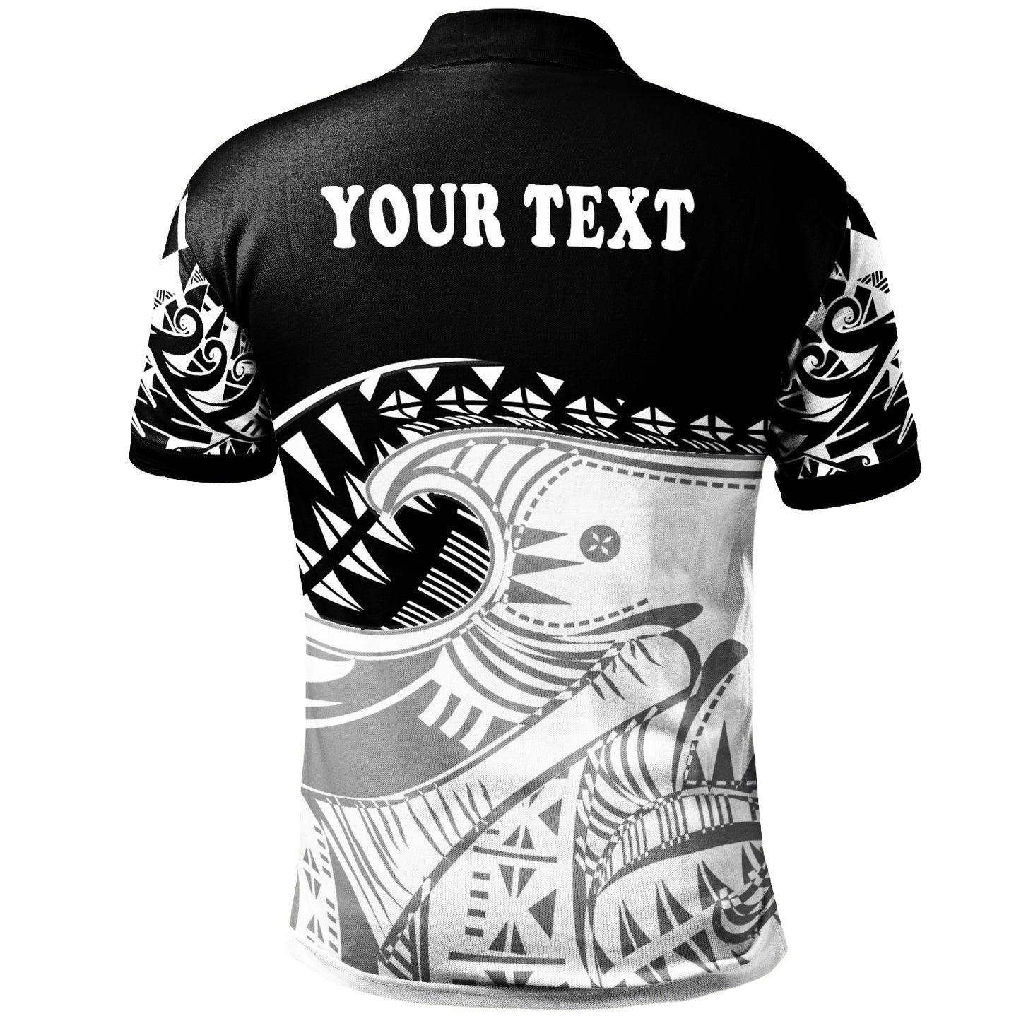 Samoa Custom Personalised Polo-Shirt - Dynamic Sport Style Black Color