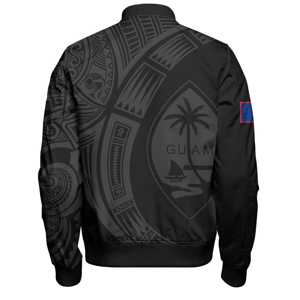 Guam Bomber Jacket Polynesia Tribal Spirits Of Guam Seal