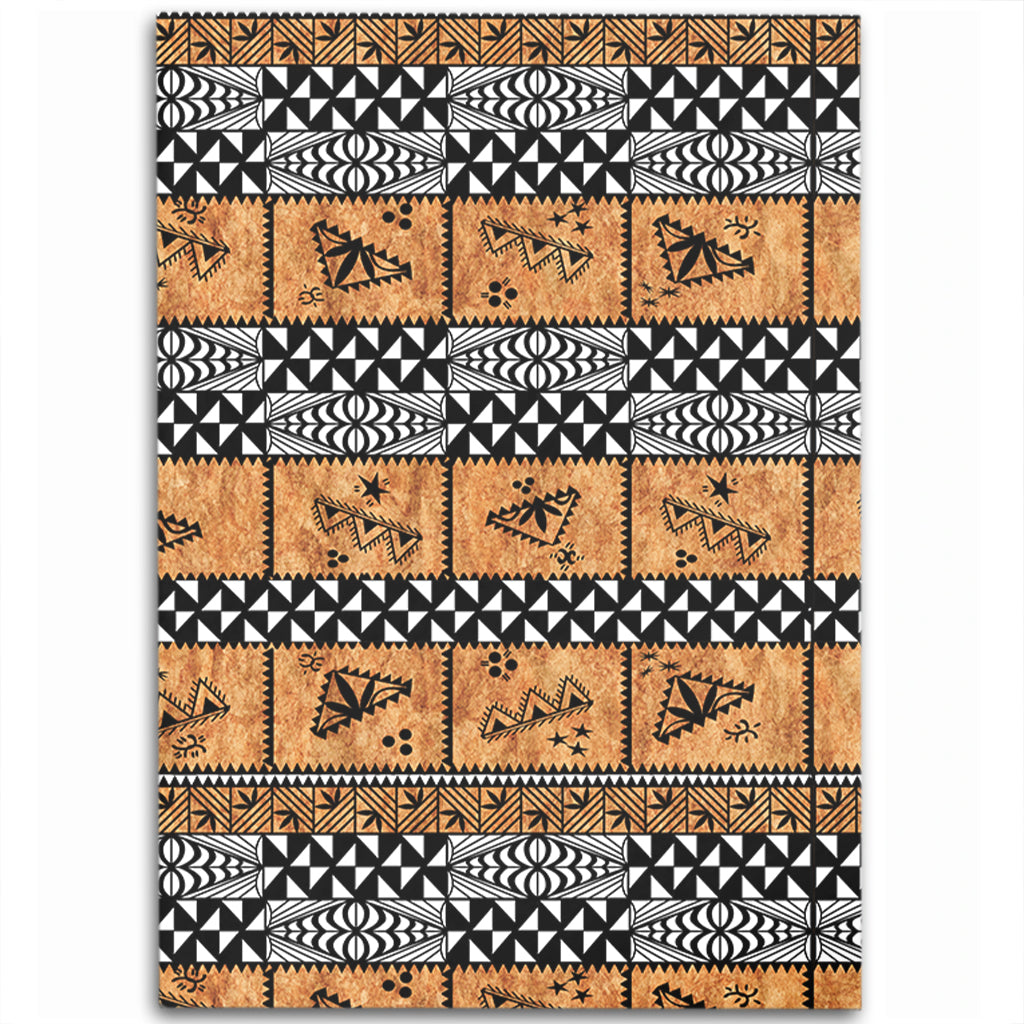 Tonga Area Rug Tapa Pattern