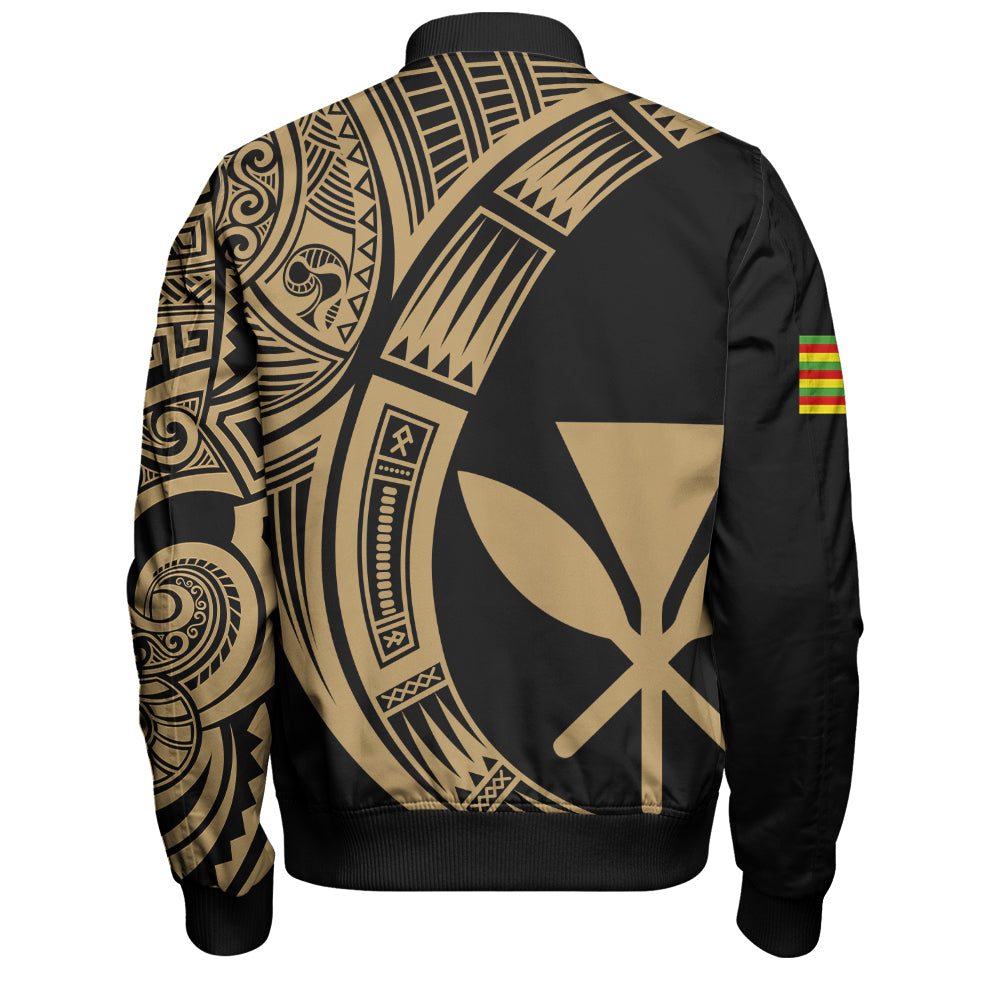 Hawaii Bomber Jacket Polynesia Tribal Spirits Of Kanaka Seal