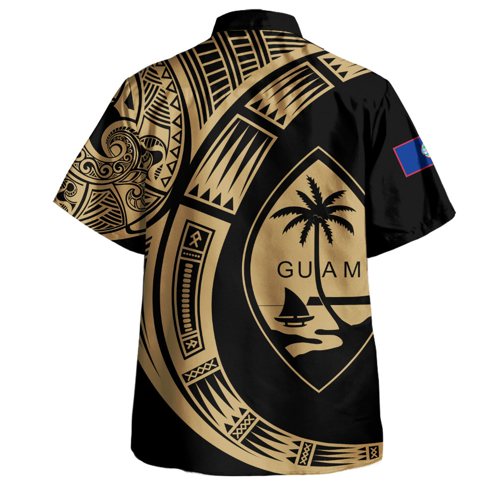 Guam Hawaiian Shirt Polynesia Tribal Spirits Of Guam Seal