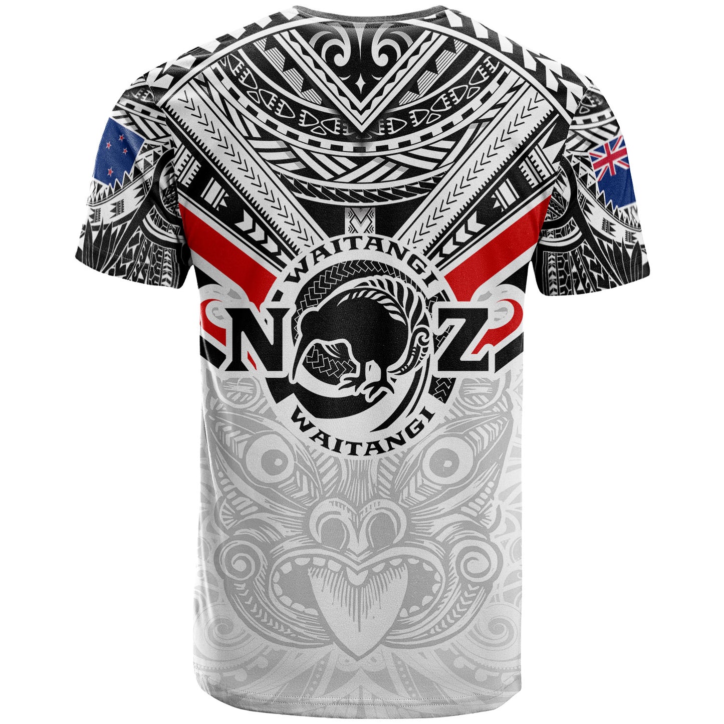 New Zealand Waitangi Day T Shirt - New Zealand Kiwi Fern With Maori Koru Spiral Polynesian Style