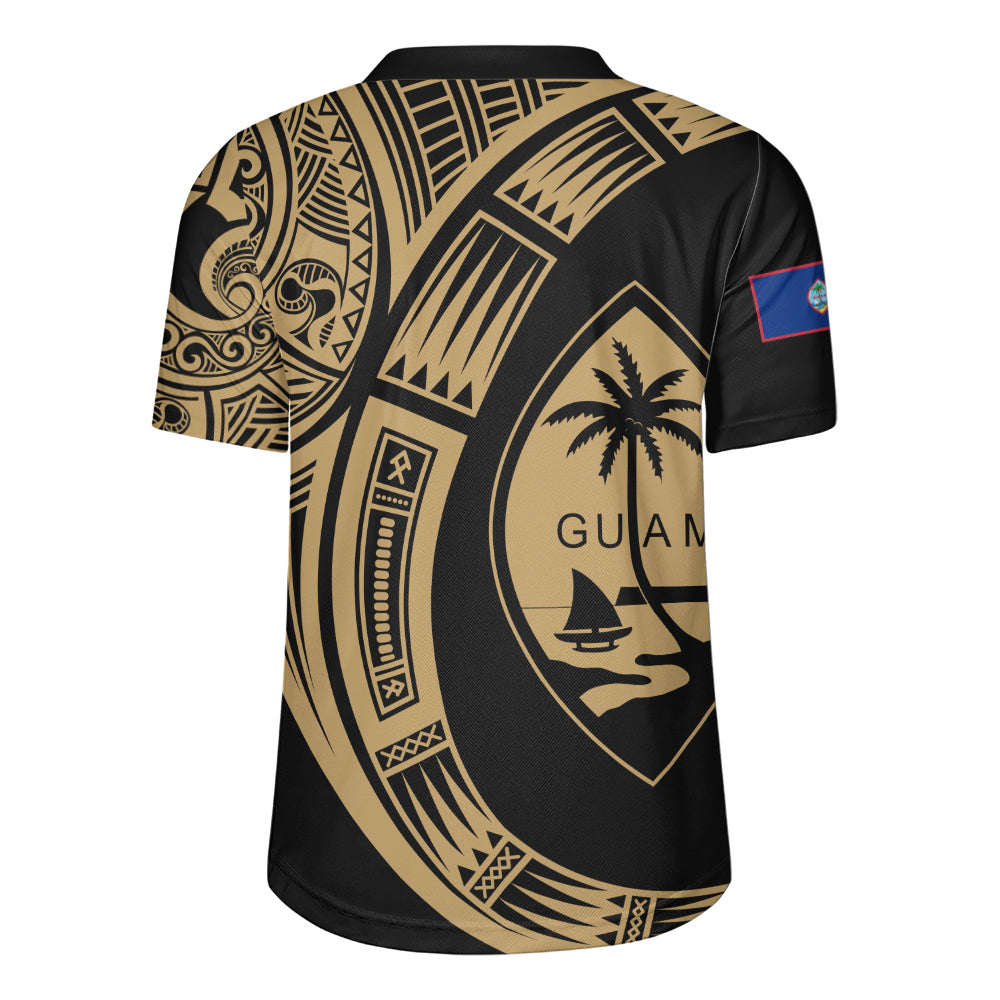 Guam Rugby Jersey Polynesia Tribal Spirits Of Guam Seal