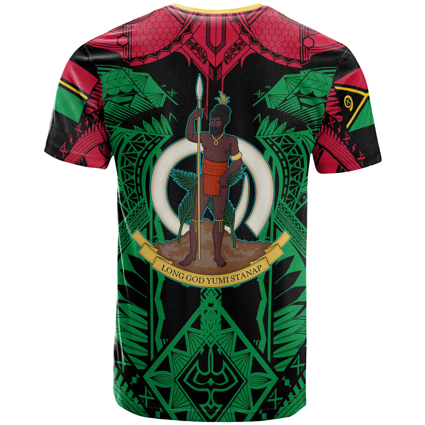 Vanuatu T-Shirt - Custom Vanuatu "Long God yumi stanap" Polynesian Pride T-Shirt