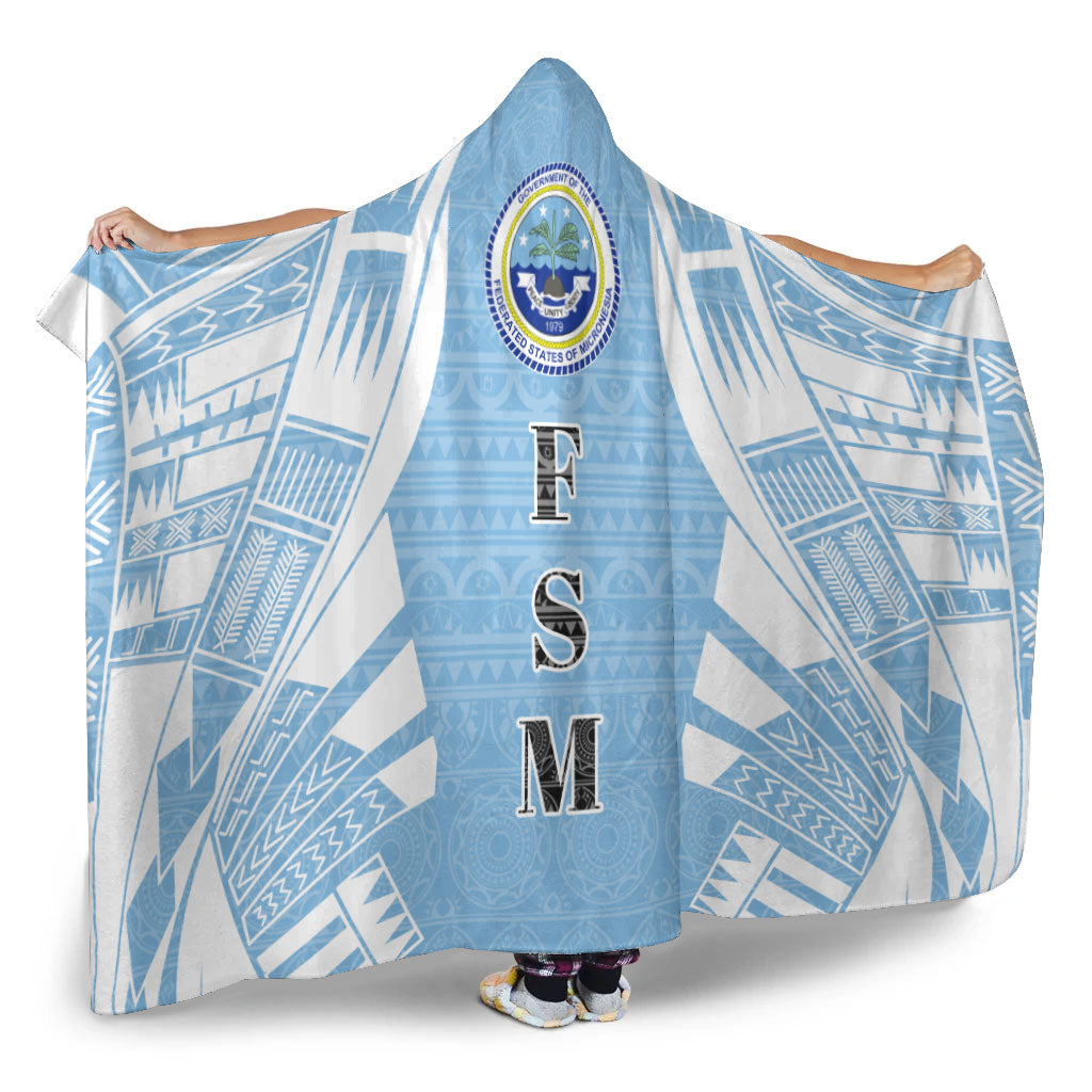 Federated States of Micronesia Hooded Blanket - Polynesian Tattoo Flag