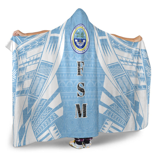 Federated States of Micronesia Hooded Blanket - Polynesian Tattoo Flag