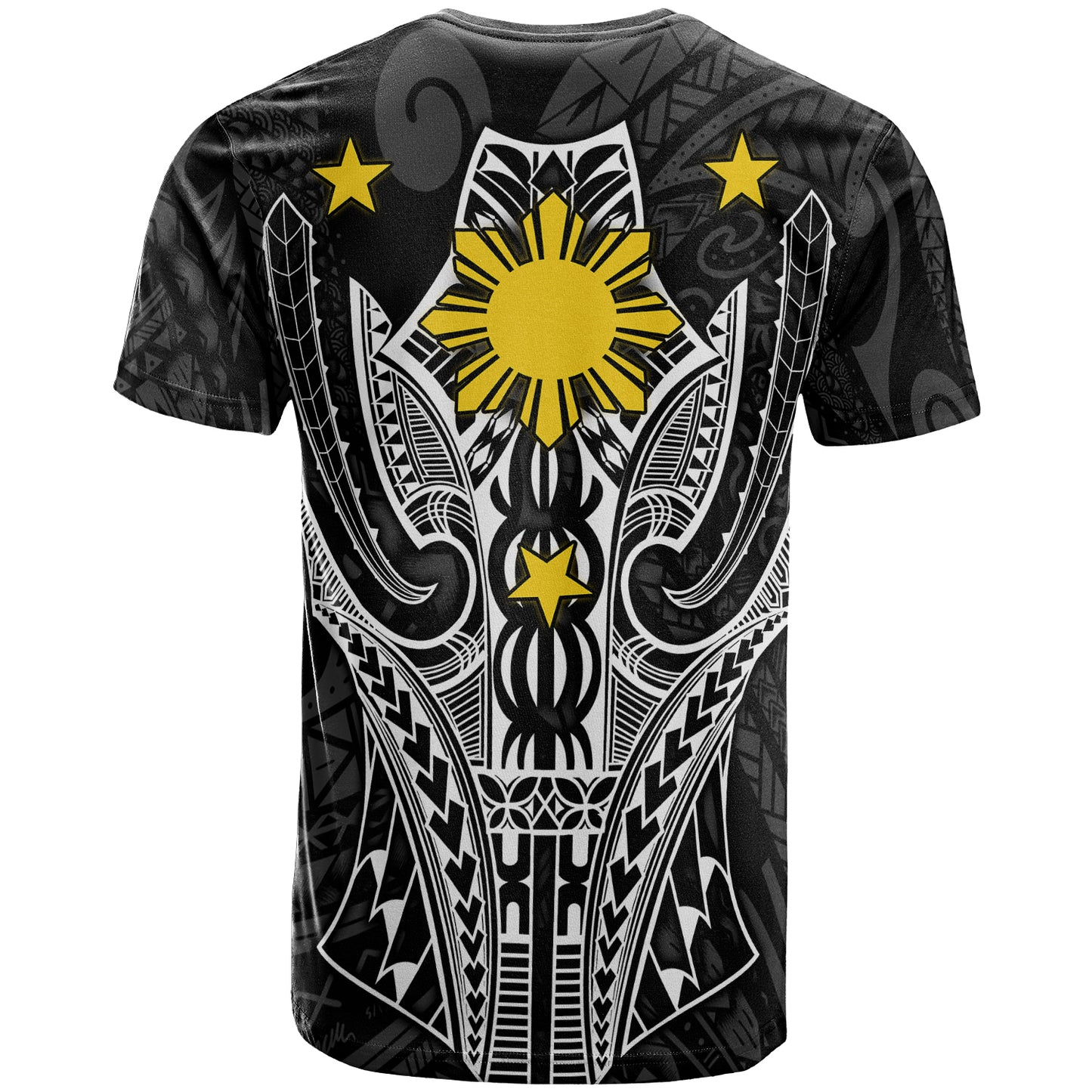 Philippines T-Shirt - Filipino Sun Polynesian Pattern