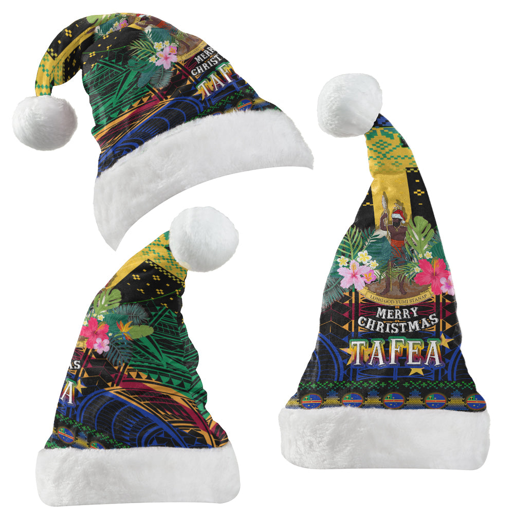 Tafea Polynesian Christmas Hat - Tafea Vanuatu Coat of Arms Christmas Hat Polynesian Patterns Christmas Hat