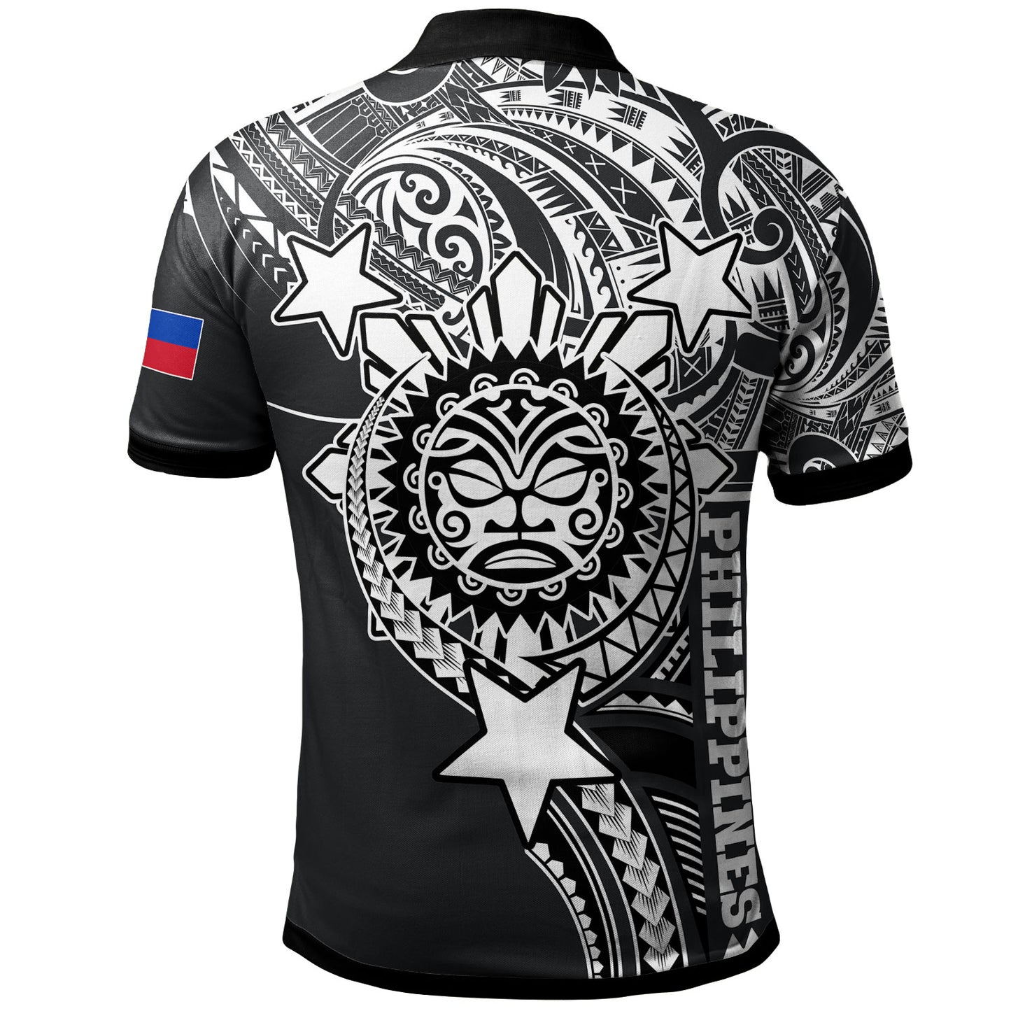 Philippines Custom Polo Shirt - Lapu-Lapu The King Of Cebu Black Style