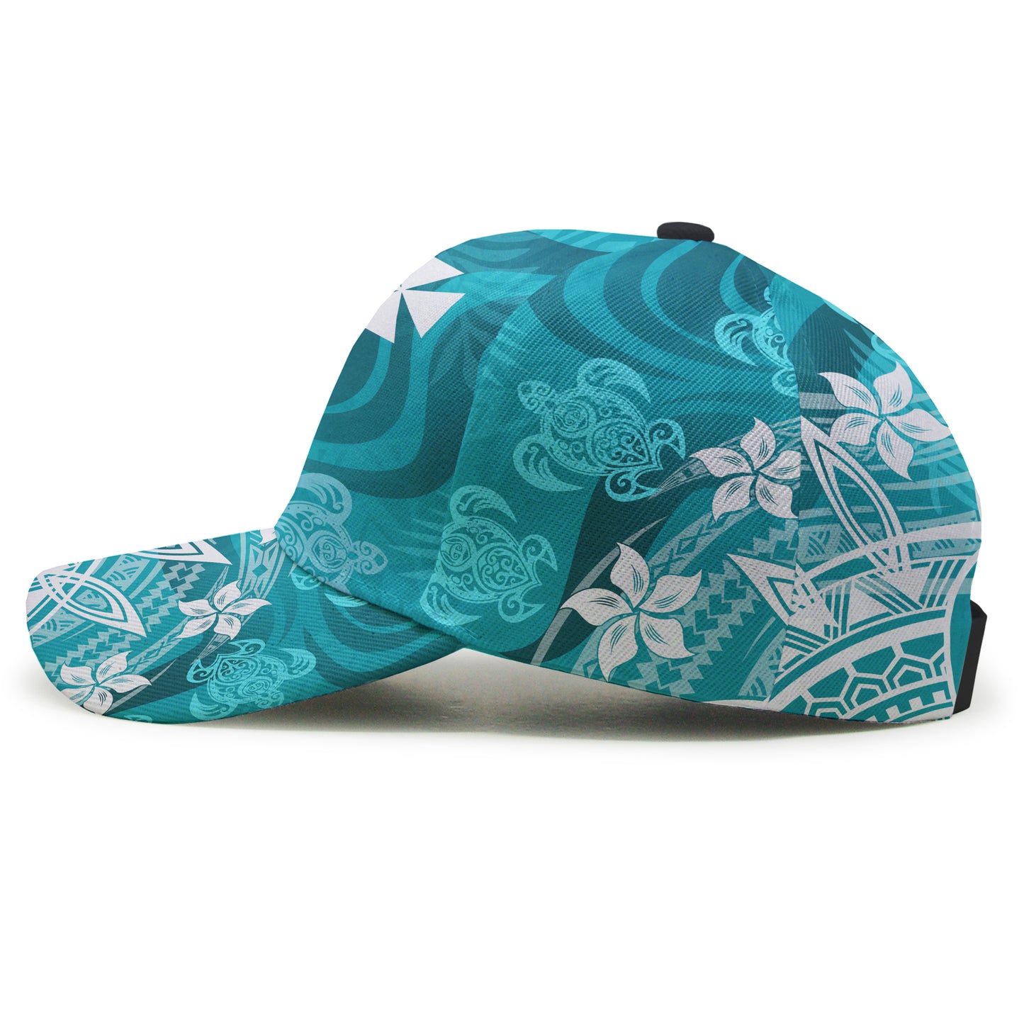Wallis And Futuna Cap - Turtle Around Flower