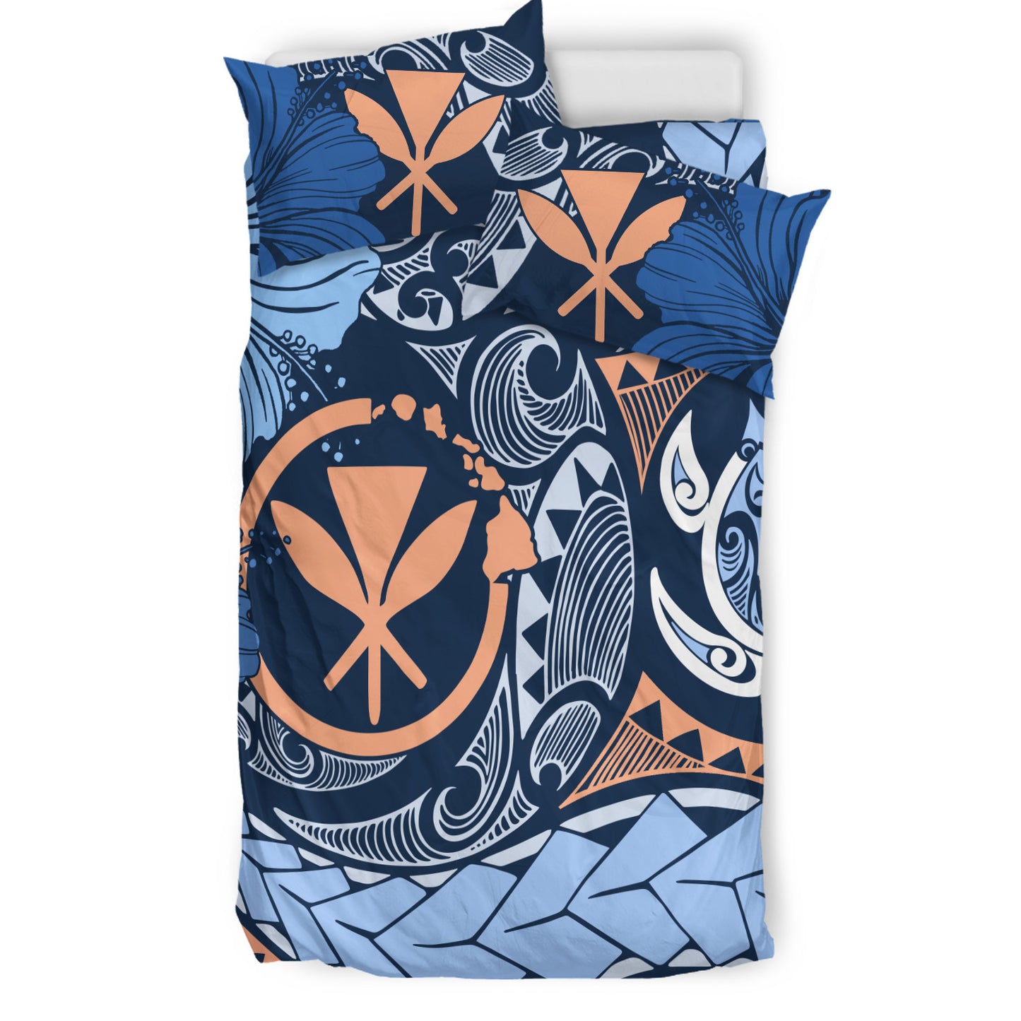Hawaii Bedding Set Kanaka Maoli Tribal Pattern