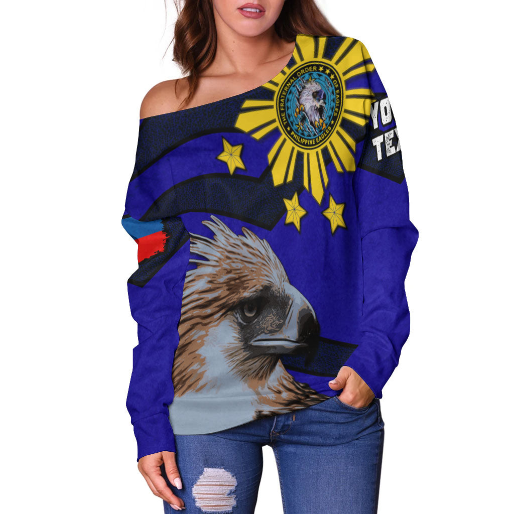Philippines Women Of Shoulder Sweatshirt - Custom The Philippines Fraternal Order of Eagles