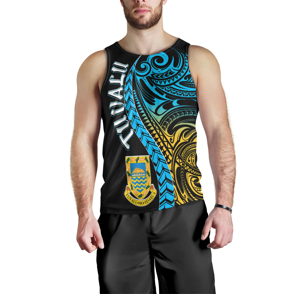 Tuvalu Polynesian Men Tank Top - Tuvalu Day with Polynesian Pattern