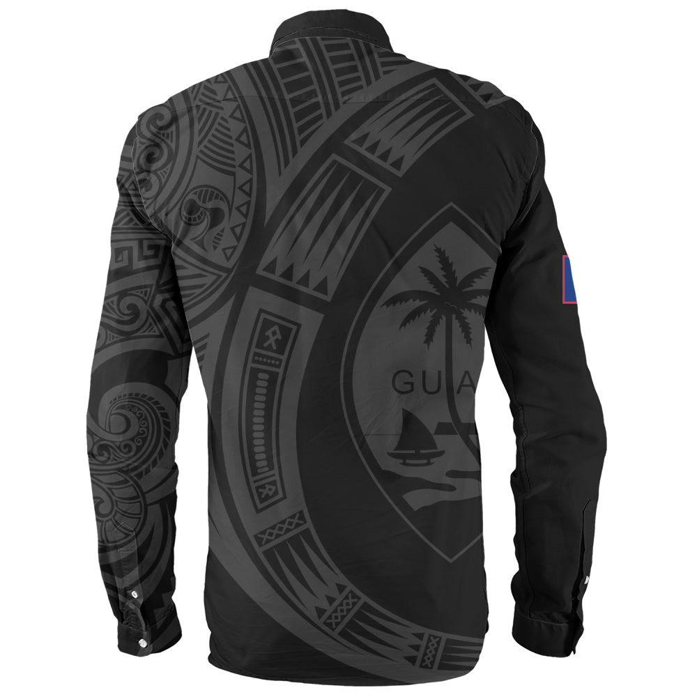 Guam Long Sleeve Shirt Polynesia Tribal Spirits Of Guam Seal